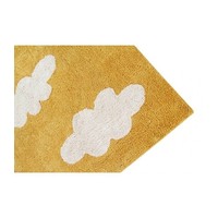 Washable Rug Clouds Mustard