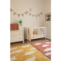 Washable Rug Clouds Mustard
