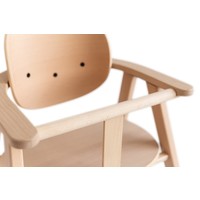 Growing green high chair Beech wood