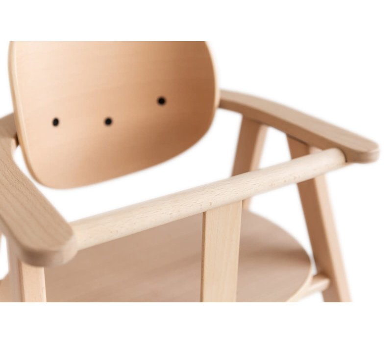 Growing green high chair Beech wood