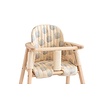 Nobodinoz Growing green high chair cushion Blue Gatsby/Cream