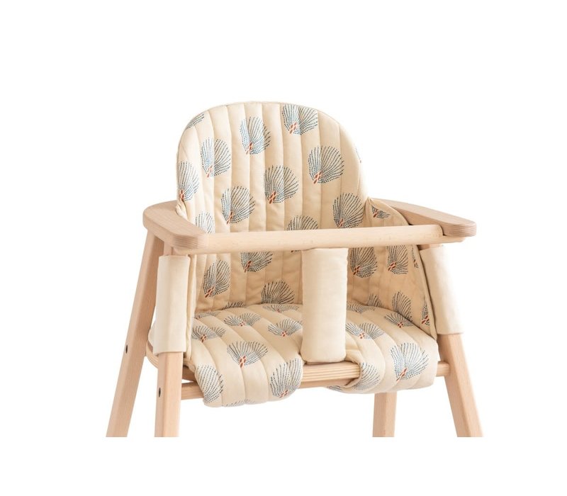 Growing green high chair cushion Blue Gatsby/Cream