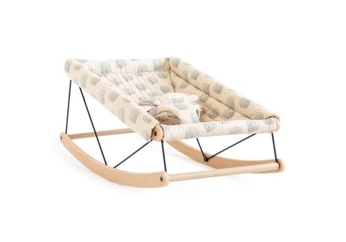 Nobodinoz Growing green Baby Bouncer Blue Gatsby/Cream