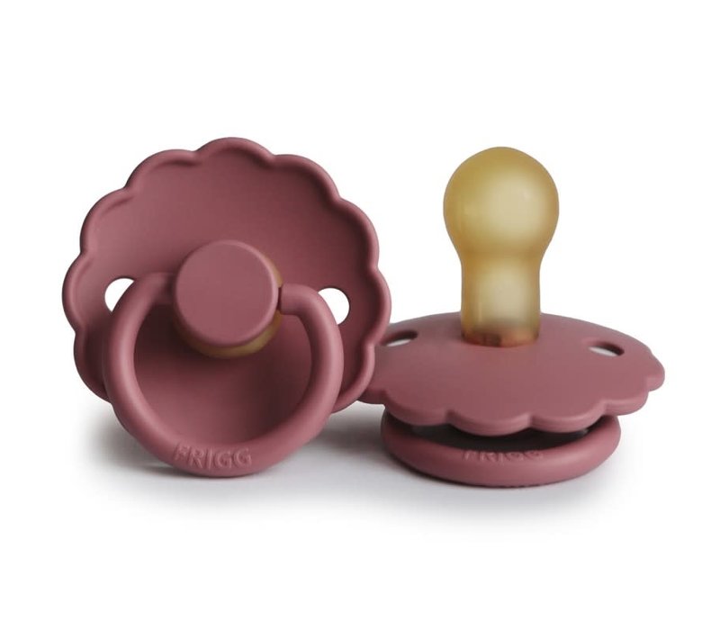 Daisy pacifier natural rubber Dusty rose