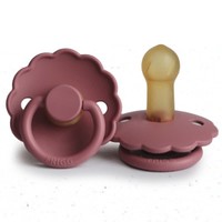 Daisy pacifier natural rubber Dusty rose