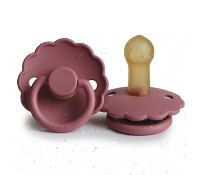 Daisy pacifier natural rubber Dusty rose