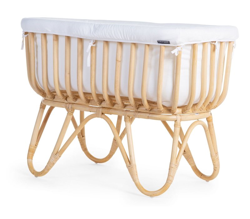 Rattan cradle square + mattress