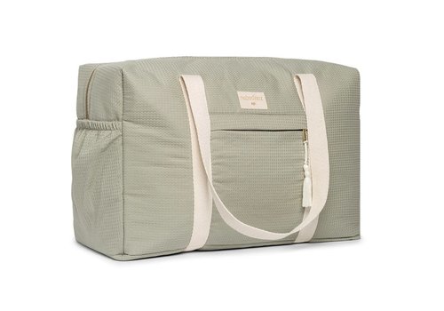 Nobodinoz Opera waterproof maternity bag Laurel Green