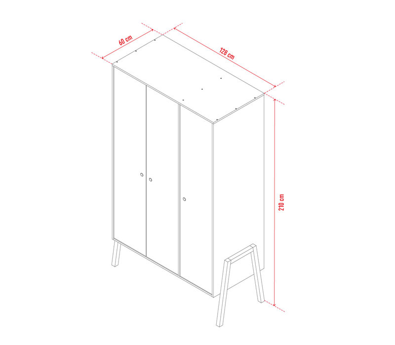 SPOT 3-door wardrobe