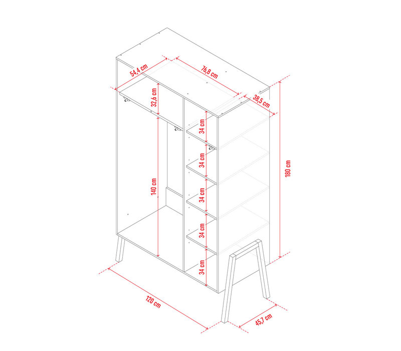 SPOT 3-door wardrobe