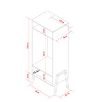 SPOT 2-door wardrobe