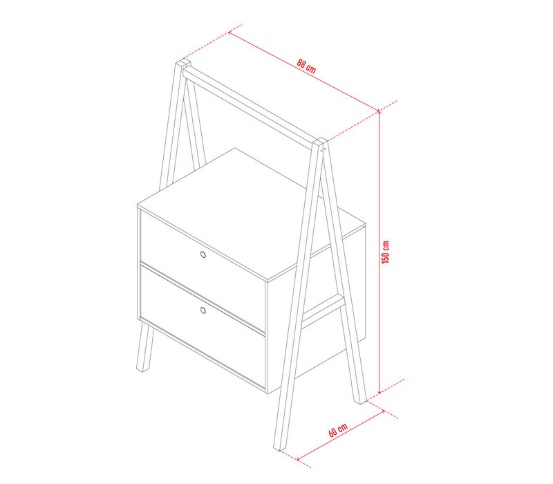 SPOT 2-drawer chest