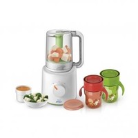 Steamer/blender with food storage cups