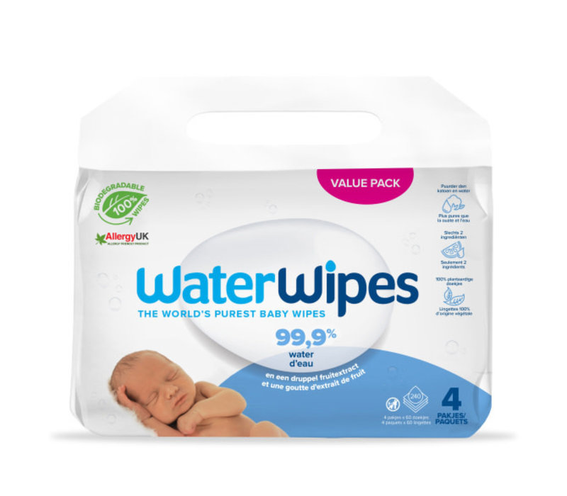 WaterWipes Bio 240 st (4x60st)