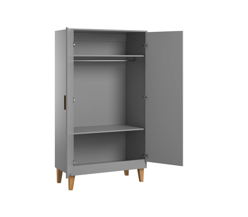 LOUNGE 2-door wardrobe grey