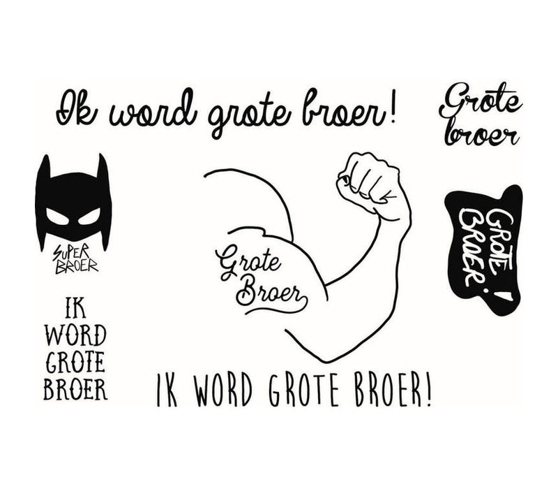 Tijdelijke tattoo - Ik word grote broer