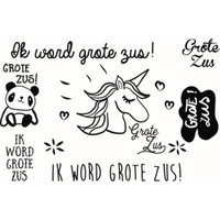 Tijdelijke tattoo -  ik word grote zus