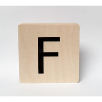 Houten letter