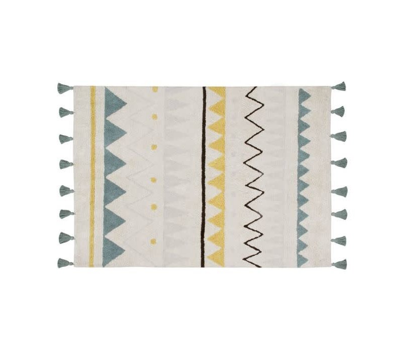 Tapijt Azteca Natural Vintage Blue 140x200