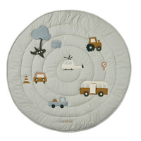 Gitta activity blanket Vehicles dove blue mix