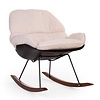 Childhome Rocking lounge chair black/off white