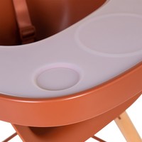 Evolu feeding tray ABS Rust + Silicone placemat