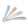 Béaba Set of 1st age silicone spoons eucalyptus