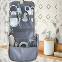 Toiletry bag grey-blue