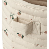 Ally quilted basket Peach/sea shell mix