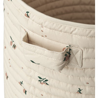 Lia quilted basket Peach/sea shell mix