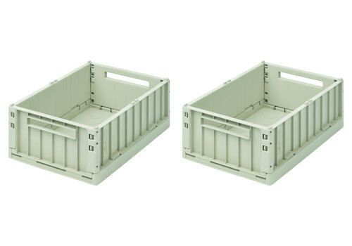 Liewood Weston Storage Box M 2-pack Dusty mint