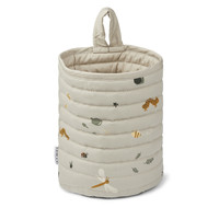 Faye quilted basket Nature/ mist mix