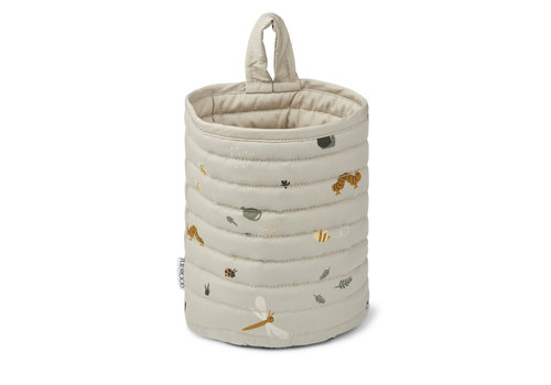 Liewood Faye quilted basket Nature/ mist mix