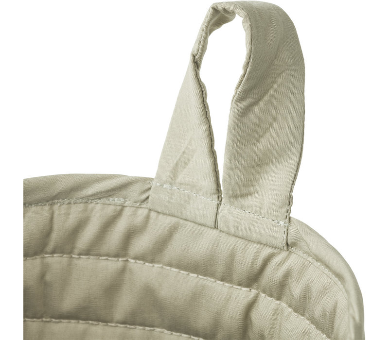 Faye quilted basket Nature/ mist mix