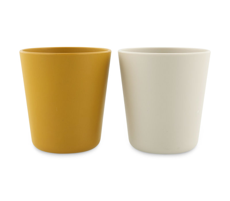 PLA cup 2-pack - Mustard