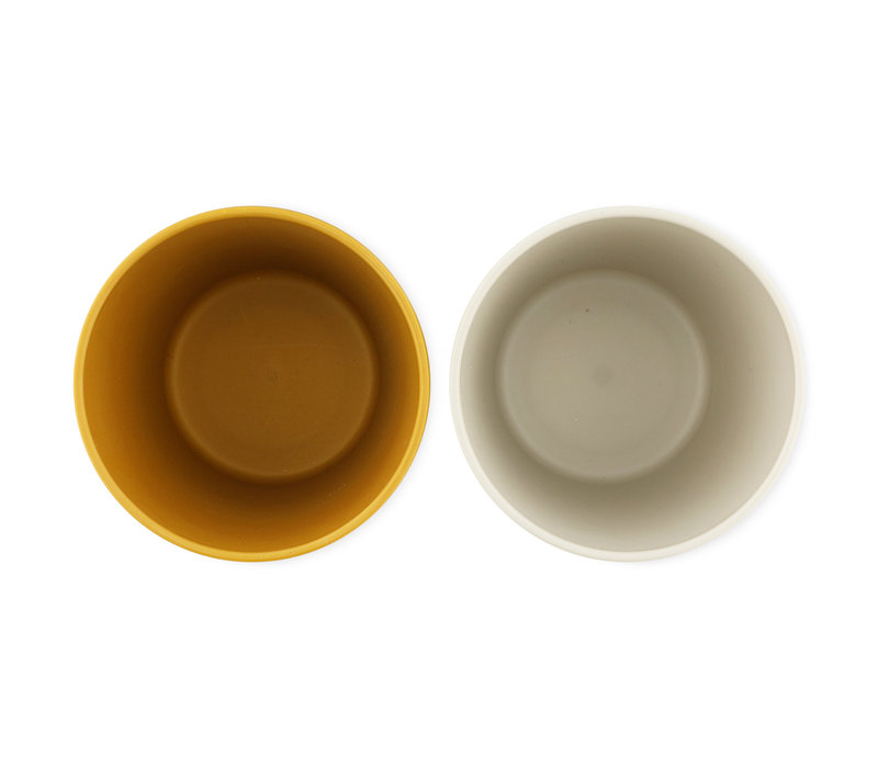 PLA cup 2-pack - Mustard