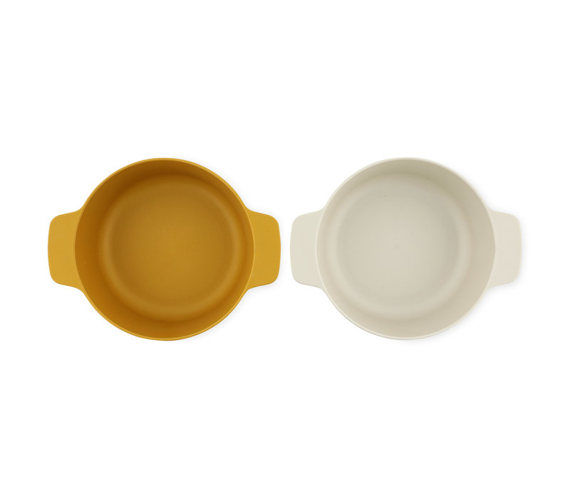 PLA bowl 2-pack - Mustard