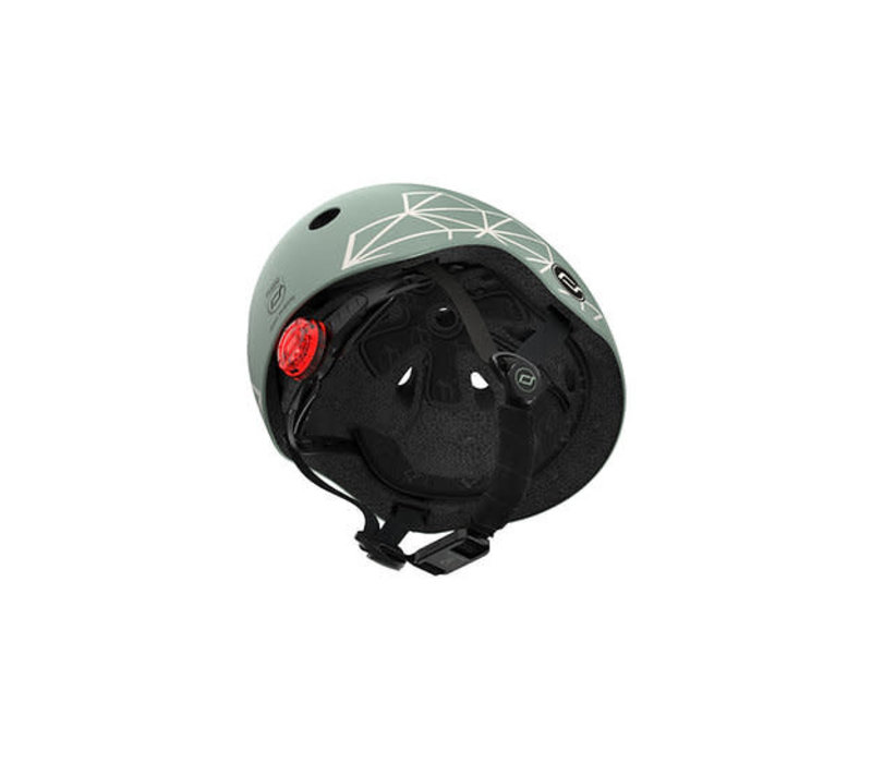 Scoot \u0026 Ride • Helmet XS - Green Lines 