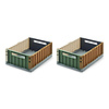 Liewood Weston Storage Box M 2-pack Sea blue mix