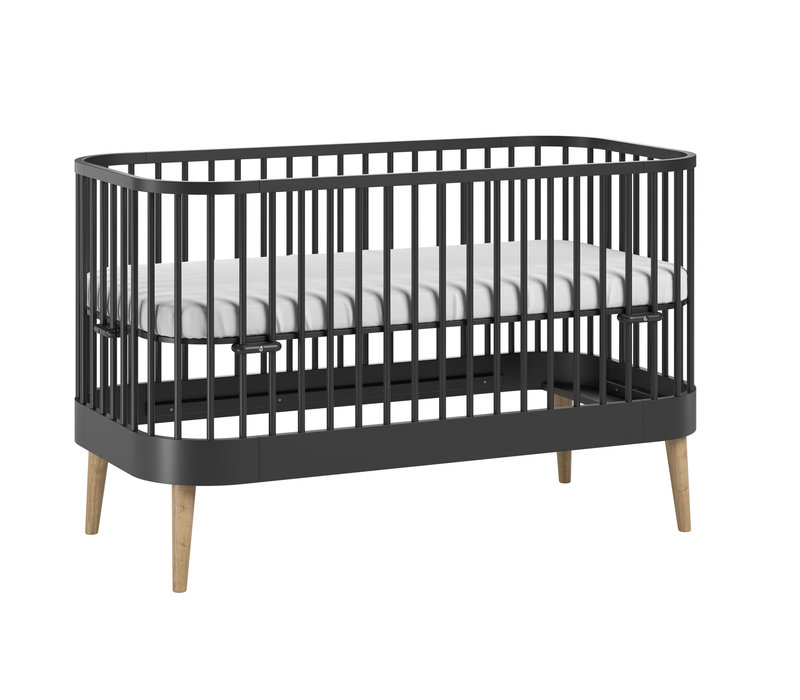 PARIS Cot bed 70x140cm black