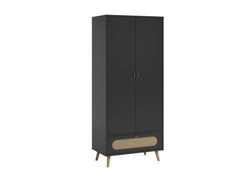 Vox CANNE 2-door wardrobe black