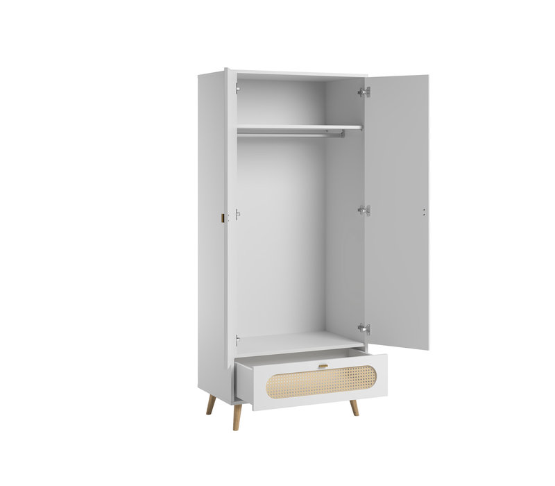 CANNE 2-door wardrobe white