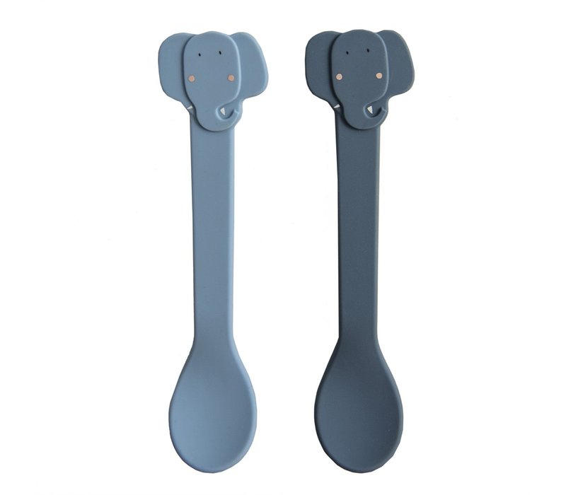 Silicone spoon 2-pack - Mrs. Elephant