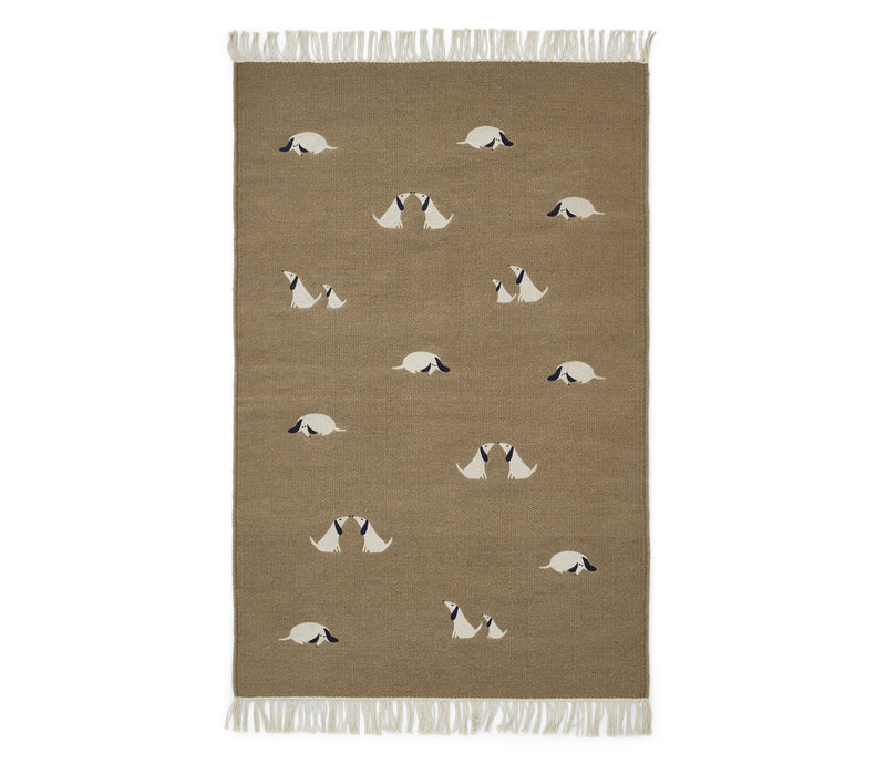 Bent rug small 80x120cm Dog/ oat mix