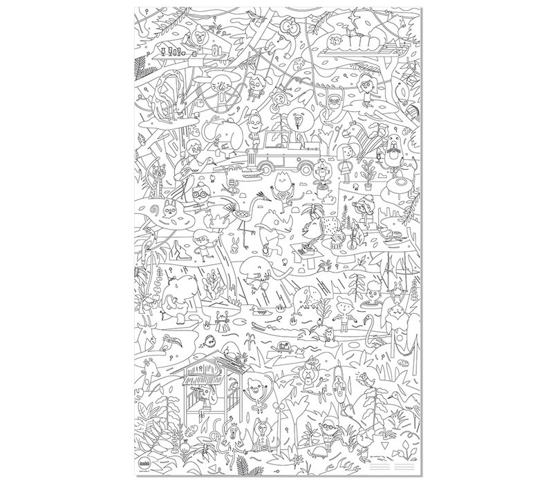 Colouring Picture - Jungle