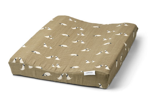 Liewood Cliff changing mat cover Dog/ oat mix