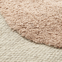 Bent rug small Peach/ sea shell mix