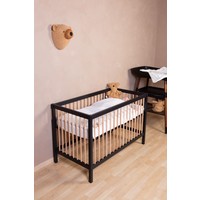 Babybed 97 zwart/naturel 120X60CM