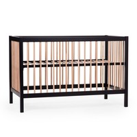 Babybed 97 zwart/naturel 120X60CM