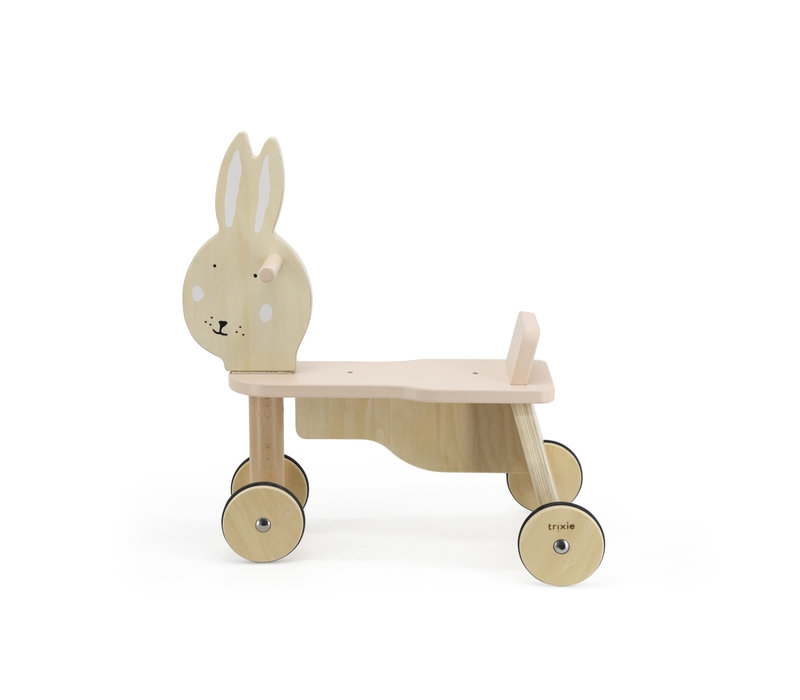 Houten fiets 4 wielen - Mrs. Rabbit